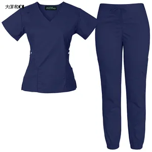 Gray Anton And Sexy For Scrubs Sets Free Shipping Strech Smocks Professional Overalls Hospital Large Nurse Uniform Sets