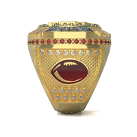 Vente directe d'usine, bague de championnat personnalisée, idéale pour les cadeaux lors d'événements sportifs tels que le rugby, le basketball et le hockey.