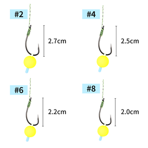 Sẵn sàng gắn thép carbon cá chép giàn khoan với boilie Pop <span class=keywords><strong>Up</strong></span> hooklink tóc giàn thép gai móc giải quyết cho cá chép câu cá phụ kiện công cụ - Product Image 2