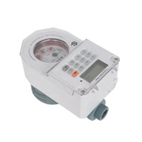 Compteur d'eau intelligent prépayé en plastique DN15, OEM, LoRa sans fil, protection IP68, compatible Afrique, batterie intégrée, multi-jets, ISO 4064