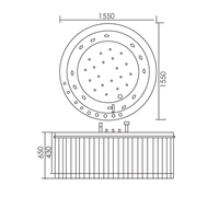 Jacuzzi de Lujo para Exteriores con Hidromasaje, Bañera de Acrílico con Jets de Aire, Precio de Bañera de Hidromasaje, Piscina de Hidromasaje
