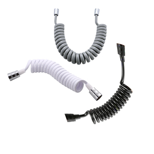 Haute qualité laiton écrou PVC <span class=keywords><strong>Flexible</strong></span> rétractable tuyau <span class=keywords><strong>de</strong></span> <span class=keywords><strong>douche</strong></span> ressort <span class=keywords><strong>court</strong></span> pour salle <span class=keywords><strong>de</strong></span> bain eau plomberie qualité tuyaux <span class=keywords><strong>de</strong></span> plomberie - Product Image 1
