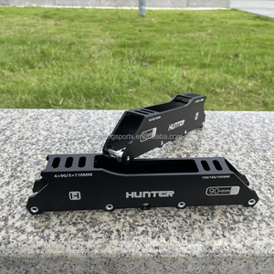 Ngoài trời tốc độ Inline Giày trượt với khung hợp kim nhôm và 4 bánh xe <span class=keywords><strong>3</strong></span> lớn chuyển con lăn Giày - Product Image 6