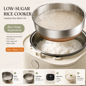 Cuisinière à riz IH 5L à faible teneur en sucre avec cuve intérieure en acier inoxydable 304 et chauffage - Product Image 3