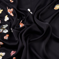 Tela de Lentejuelas Negra Brillante, Malla de Tul Brillante para Vestidos de Noche, Vestidos de Fiesta, Disfraces de Escenario, Decoración