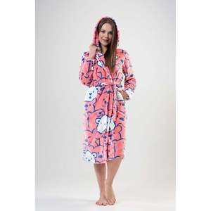 BAYAN SOFT KAPSONLU UZUN KOL CEPLI UZUN SABAHLIK - สีชมพู - สีชมพู - Product Image 4