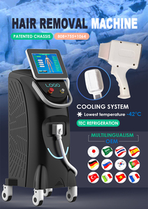 อุปกรณ์กำจัดขน 2-in-1 ที่ได้รับสิทธิบัตร ปลอดภัย ไม่เจ็บ 808+755+1064 ระบบทำความเย็นสำหรับแขนและขา ใช้งานได้อย่างมืออาชีพ ไม่เจ็บ ได้ผลดี - Product Image 2