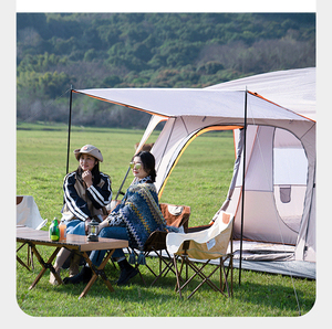 Nuova <span class=keywords><strong>Tenda</strong></span> Familiare Impermeabile per Campeggio all'Aperto, Grande <span class=keywords><strong>Tenda</strong></span> di Lusso <span class=keywords><strong>con</strong></span> Due Camere da Letto, Struttura per 3-5 Persone - Product Image 6