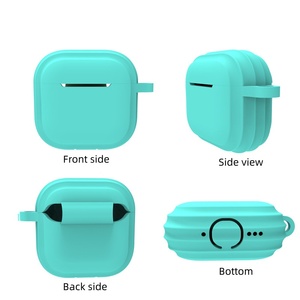 Accessoire de suspension simple de couleur unie pour écouteurs, étui en silicone pour écouteurs avec sangle de suspension, <span class=keywords><strong>source</strong></span> de <span class=keywords><strong>la</strong></span> corde de suspension - Product Image 2