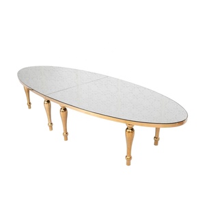 <strong>Mesas</strong> Para Eventos Luxury Oval Glass Wedding Dining <strong>Table</strong> - Product Image 3