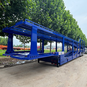 Meilleure Vente Afrique – Semi-<span class=keywords><strong>Remorque</strong></span> Porte-Voitures Renforcée à 3 Essieux <span class=keywords><strong>pour</strong></span> 8 Véhicules, Spécialisée Transport Lourd - Product Image 1