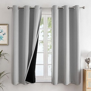 100% Blackout Insulated Flame Retardant European Style Polyester Blend Electric Drapery Window <strong>Curtains</strong> Curved Ripple Fold for - Product Image 3