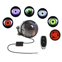 Lentilles de phares LED pour voiture, effet œil de démon