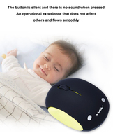 Mini taille USB filaire cordon rétractable dessin animé CuteCompact Mouse