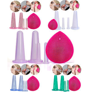 Ensemble de ventouses pour le visage <span class=keywords><strong>machine</strong></span> de ventouses d'aspiration sous vide de massage pour la thérapie du visage hijama ensemble de tasses <span class=keywords><strong>ventouse</strong></span> en silicone ensemble de ventouses pour le visage - Product Image 1