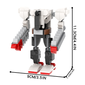 MOC1243 ชุดตัวต่อพลาสติก โมเดลหุ่นยนต์ <span class=keywords><strong>Chainsaw</strong></span> Man สไตล์อนิเมะ ของเล่นเสริมพัฒนาการสำหรับเด็ก 181 ชิ้น - Product Image 3