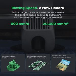 Pour imprimante 3D K2 Pro Combo (A) – Composant de buse de nivellement automatique en métal multicolore à haute vitesse (600 mm/s) - Product Image 3