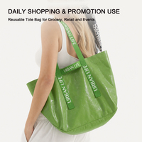 Sac fourre-tout en PP non tissé laminé avec poignée imprimée sur mesure, imperméable, réutilisable, pour le shopping, vente en gros, OEM, ODM, logo, taille et couleur personnalisés