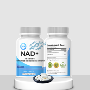 Supplément OEM Private Label NAD + Booster- (NR) pour l'énergie cellulaire et le soutien des télomères-60 Capsules végétaliennes - Product Image 1