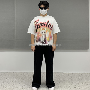 เสื้อยืดพิมพ์ลายตามสั่ง ยูนิเซ็กซ์ ผ้าคอตตอนหนา 220 กรัม ทรงบ็อกซี่ วินเทจ ตัดสั้น เสื้อยืดโอเวอร์ไซส์ คุณภาพสูง พิมพ์ลายกราฟิก - Product Image 2