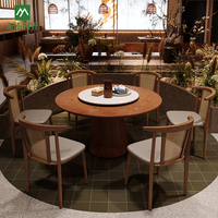 Chinesischer Stil Umweltfreundliche Langlebige Traditionelle Design Restaurant Massivholz Esszimmerstühle Tischsets für Gewerbliche Nutzung Youmu