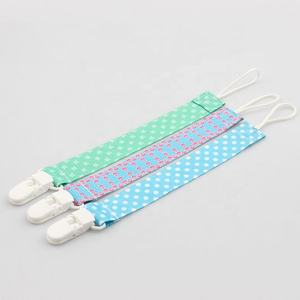 Customized Polyester Funny <b>Dummy</b> Nipple Pacifier Holder <b>Clip</b> for Baby - Product Image 5