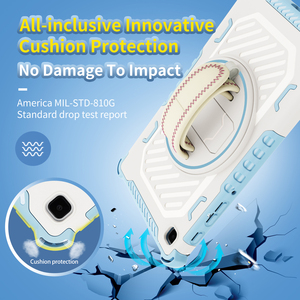 Custodia Protettiva Antiurto 2in1 con Supporto Girevole a 360° per Samsung <span class=keywords><strong>Galaxy</strong></span> <span class=keywords><strong>Tab</strong></span> <span class=keywords><strong>A7</strong></span> <span class=keywords><strong>Lite</strong></span> 8.7 <span class=keywords><strong>T220</strong></span> - Product Image 3