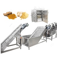 Ligne de production industrielle d'amidon de curcuma, machine de transformation de poudre de curcuma, usine de transformation du curcuma