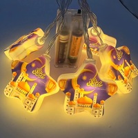 Fourniture d'usine 10 20 guirlandes lumineuses de décoration de Ramadan en forme d'étoile