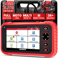 Herramienta de diagnóstico de fallas de lector de código de motocicleta profesional LAUNCH más nueva CRP129 MT