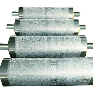 Aangepaste Hoge Kwaliteit Licht Reflecteren Tafelkleed Embossing Roller Staal Embossing Cilinder