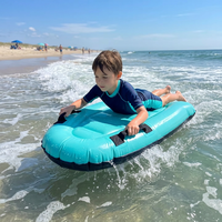 Bodyboard gonflable pour enfants, planche de surf portable avec poignées antidérapantes pour la plage, la piscine et les cours de natation
