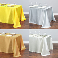 Nappe en Satin pour fête de mariage, nappe de Table, décoration de la maison, couverture de Banquet, décorations de Table de noël, 145cm
