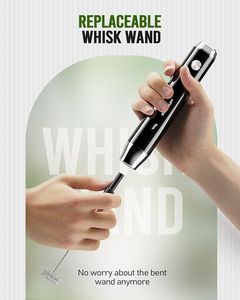 <span class=keywords><strong>Mousseur</strong></span> à lait rechargeable avec support <span class=keywords><strong>Mousseur</strong></span> électrique portable Étanche Amovible en acier inoxydable Fouet Mélangeur de boisson <span class=keywords><strong>Mousseur</strong></span> - Product Image 2