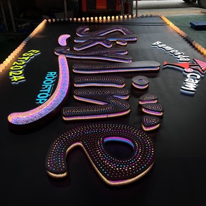 Tùy chỉnh <span class=keywords><strong>Led</strong></span> đèn neon frontlit Backlit dấu hiệu kinh doanh quảng cáo signabord ngoài trời cho cửa hàng hiển thị witn chạy blub - Product Image 3