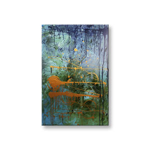 Pittura a olio fatta a mano di arte astratta della parete dei facce miste per la decorazione domestica - Product Image 4