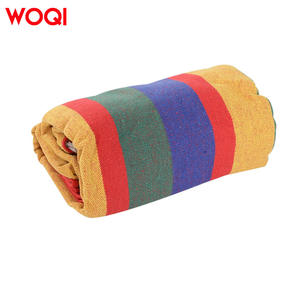 Hamac de camping Woqi en toile rayée, portable, pour jardin, voyages et usage familial - Product Image 3