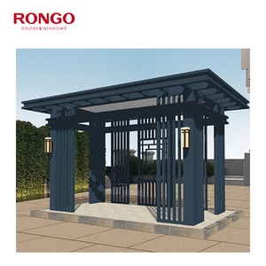 Pérgola de Aluminio de Estilo Chino Hecha a Mano y Personalizada, con Recubrimiento en Polvo e Impermeable, para Experiencias Culturales en el Jardín - Product Image 4