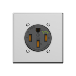 Prise Nema 14-50 avec plaque <span class=keywords><strong>murale</strong></span> carrée, prise 50 ampères 250 volts, montage encastré pour véhicule électrique, soudeuse - Product Image 2