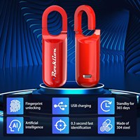 Cadenas intelligent IPX2 ultra-léger en alliage de zinc anti-vol avec déverrouillage rapide en 0,5s, vente en gros pour valises de voyage