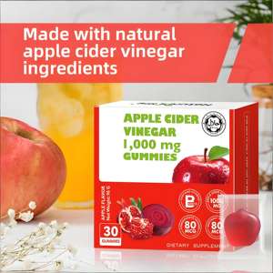 Gomitas Veganas ACV con Vino de Manzana, Ácido Fólico, Vitaminas B6 y B12, Pomegranado y Remolacha, 30 Unidades - Product Image 4