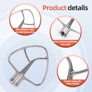 Mezclador de pie inclinable de 4,5-5 cuartos Todos los accesorios de raqueta de acero inoxidable <span class=keywords><strong>Kitchenaid</strong></span> 304 <span class=keywords><strong>batidor</strong></span> de huevos de acero inoxidable - Product Image 3