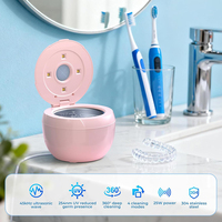 Produk Baru Pembersih Gigi Ultrasonik Elektrik Frekuensi Tinggi UV 4 Mode Tangki 200ML Pembersih Retainer