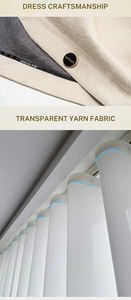 Tende Minimaliste Scandinave - Lino Certificato OEKO-TEX Tonalità Neutre per Interni Moderni ODM&OEM - Product Image 3