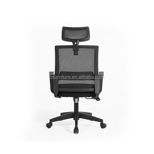 Chaise de bureau pivotante entièrement en maille à dossier haut avec appui-tête – Prix de gros - Product Image 2