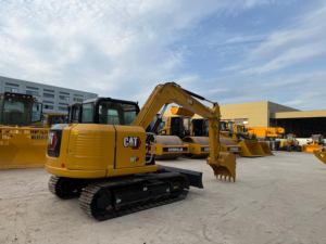 รถขุดไฮดรอลิก CAT 307E มือสอง พร้อมปั๊มหลัก CAT แท้ ระยะหมุนสั้น ราคาถูก เครื่องจักรก่อสร้างมือสอง - Product Image 1
