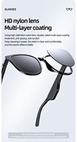Lunettes de soleil audio intelligentes avec haut-parleur sans fil et casque intégré pour le cyclisme en extérieur, avec fonction Bluetooth et affichage numérique