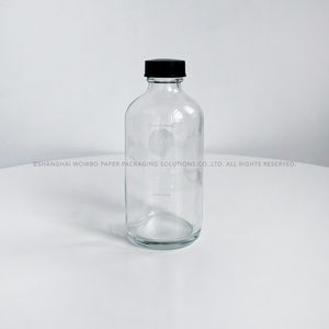 Botella de Vidrio Pequeña de Alta Calidad <span class=keywords><strong>con</strong></span> Logotipo Personalizado Impreso y Tapa de Bambú, Frasco Reutilizable de 250 ml para Café, Jugos y Bebidas de Yogur - Product Image 3