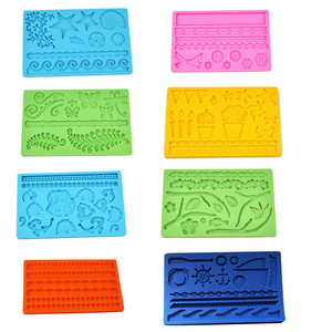 Ocean Series Silicone Cake Mold Star Shell Coral Reusable Fondant Chocolate Molds 19.7x12.7cm Baking Supplies - Product Image 5