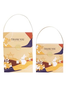 Mới đến Pastry Túi xách bao bì hộp quà tặng tùy biến sang trọng MOONCAKE Hộp Quà Tặng bán buôn MOONCAKE bao bì hộp - Product Image 3